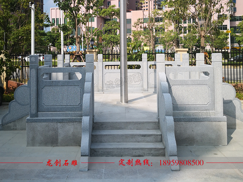 福建省泉州市洛江实验小学旗台栏杆制作安装