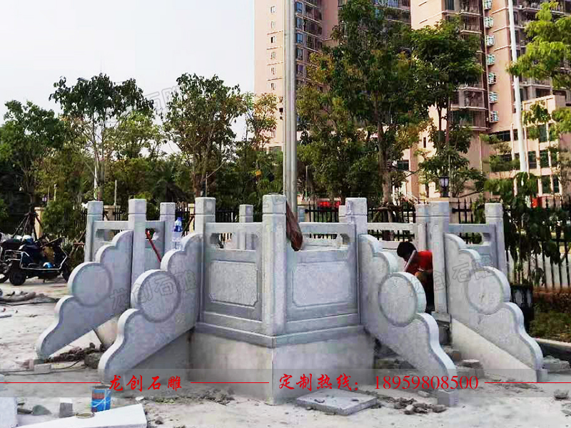 洛江实验小学旗台栏杆制作安装