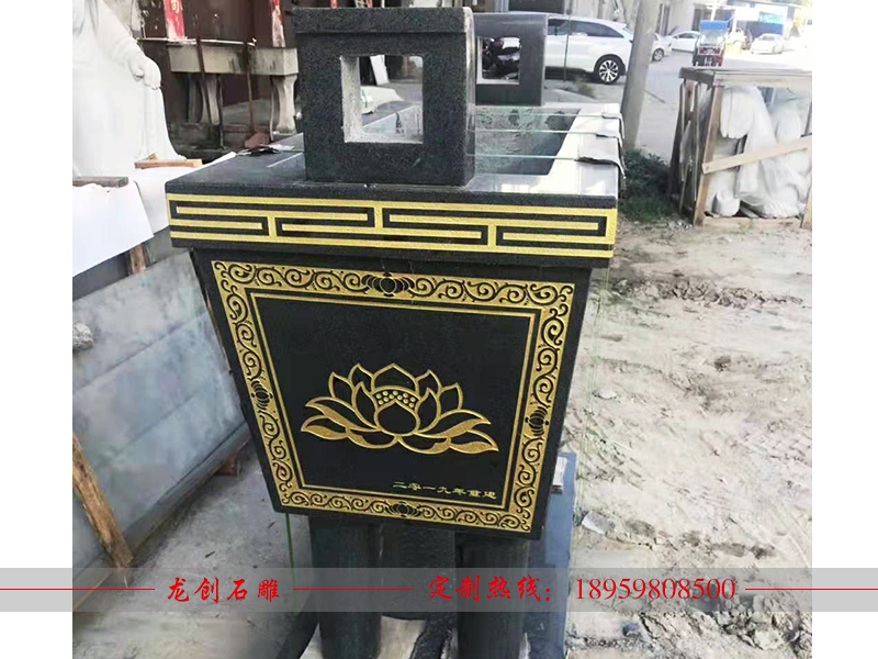 广东省惠州市墨园村宗祠石雕香炉制作