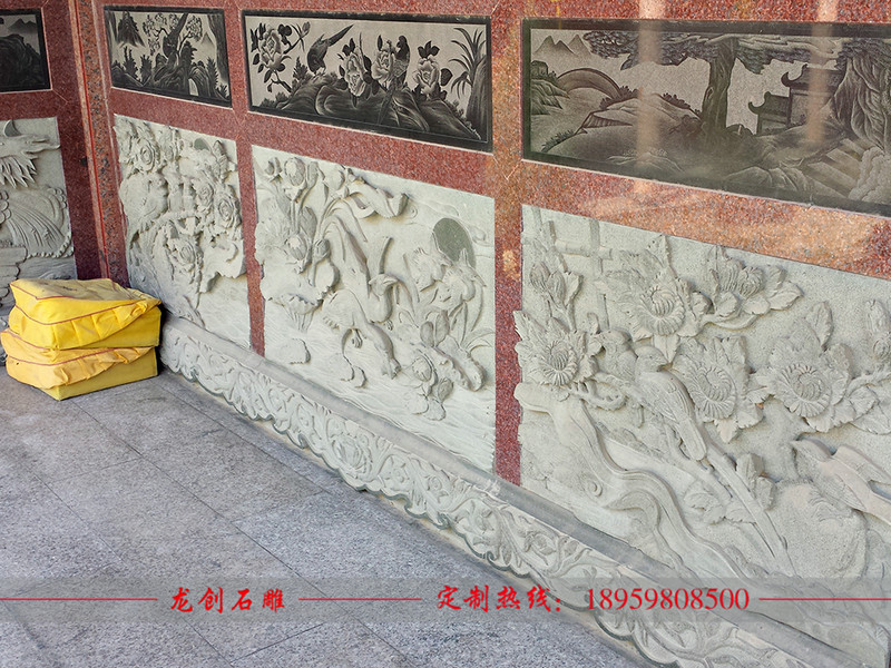 祠堂石材浮雕壁画图片大全及介绍