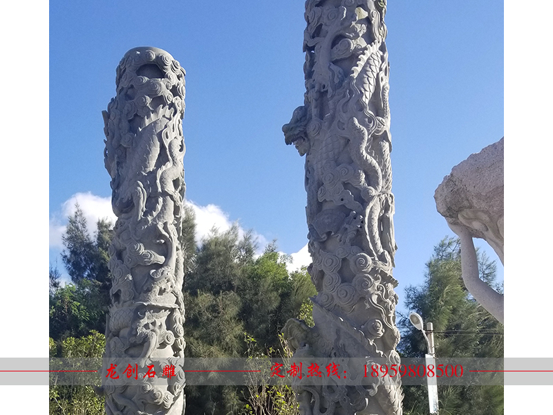 石雕龙柱制作批发厂家——龙创石雕