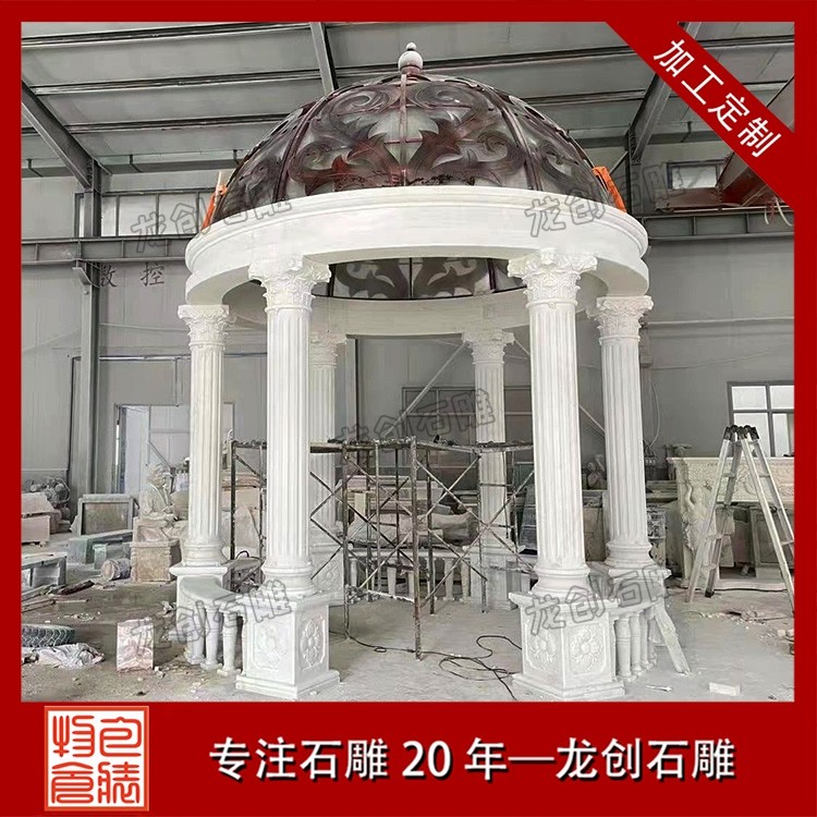 千年惠安石雕技艺 打造经久耐用的户外园林景观石亭