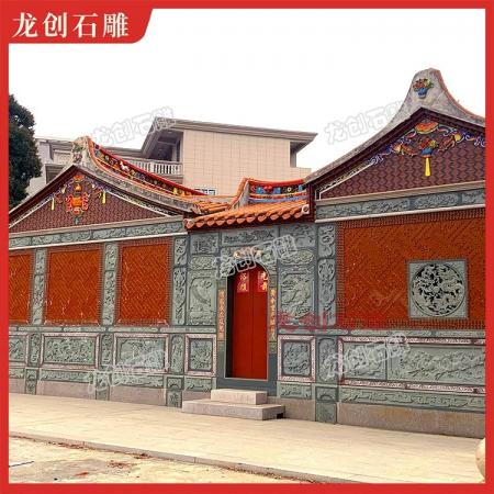 浅浮雕花岗岩石雕 户外文化墙石刻构件